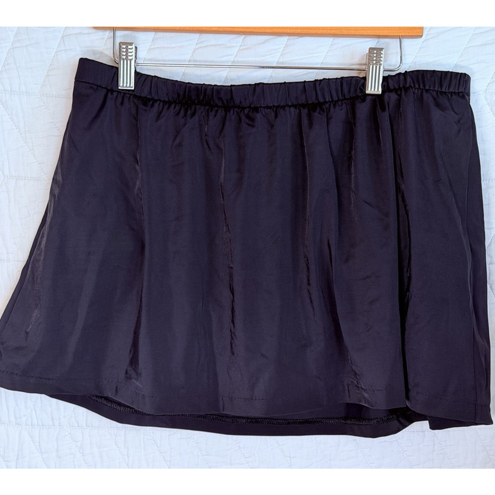 Maxine Of Hollywood Womens Size Black Swim Skirt Swimsuit Bottoms size 20W